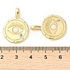 Rack Plating Brass Cubic Zirconia Pendants KK-M260-05G-3