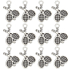 SUNNYCLUE 100Pcs Tibetan Style Zinc Alloy Pendants FIND-SC0007-46-1