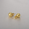 Round Ball Drawbench Brass Ear False Plugs for Women LS-EJEW-G391-24D-G-1