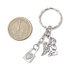 Valentine's Day Theme Alloy Keychains KEYC-JKC01052-04-3