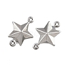 304 Stainless Steel Connector Charms STAS-L297-10P-2
