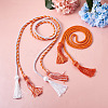 6Pcs 3 Style Polyester Tassel Big Pendant Decorations FIND-TA0001-50-10