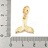 Rack Plating Alloy Enamel Fishtail European Dangle Charms FIND-B034-49G-03-3