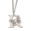 201 Stainless Steel Necklaces NJEW-Q336-01R-P-3