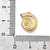 Brass Pave Clear Cubic Zirconia Charms KK-C096-14C-G-3