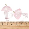 Luminous Epoxy Resin Mushroom Pendants RESI-C054-01D-4