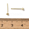 Brass Studs Earrings Finding KK-K383-01A-G-3