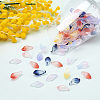   Two Tone Spray Painted Glass Pendants GLAA-PH0001-10-4