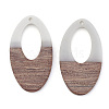 Resin & Walnut Wood Pendants RESI-T023-08B-1