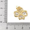 Brass Micro Pave Cubic Zirconia Pendants KK-K298-07A-G-3