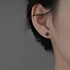 Elegant S999 Fine Silver Stud Earrings WZ3330-2