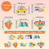18Pcs 9 Styles Tourism Theme Alloy Enamel Pendants FIND-SC0019-21-2