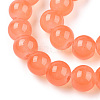 Baking Painted Imitation Jade Glass Round Bead Strands X-DGLA-Q021-8mm-31-3