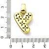 Brass Micro Pave Clear Cubic Zirconia Pendants KK-M279-01G-Y-3