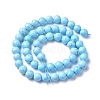 Assembled Synthetic Hemimorphite and Larimar Beads Strands G-D0006-C01-8mm-2