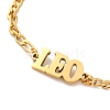 Constellation 202 Stainless Steel Figaro Chain Link Bracelets for Women Men AJEW-U006-01I-2