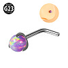 G23 Titanium & Imitation Opal L-Shaped Nose Rings WG62851-12-1