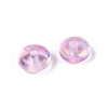 Baking Paint Electroplate Transparent Glass Beads EGLA-Q141-01A-A05-2