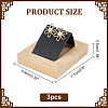 3Pcs Rectangle Wood Earring Display Stands EDIS-DR0001-05B-2