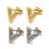 PVD Vacuum Plating 304 Stainless Steel Stud Earring EJEW-C099-03GP-2