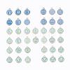 2 Sets 2 Styles Golden Plated Alloy Enamel Charms ENAM-YW0001-28C-1