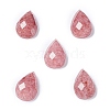 Natural Strawberry Quartz Cabochons G-G0001-B03-1