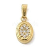 Ion Plating(IP) 304 Stainless Steel Micro Pave Cubic Zirconia Pendants STAS-Z107-02G-02-1