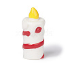 Christmas Style Candle Resin Statue Display Decoration DJEW-O002-01A-1
