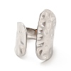 Non-Tarnish 304 Stainless Steel Wide Flat Open Cuff Ring for Women RJEW-F131-16P-2