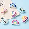 10Pcs 10 Styles Silicone Beads SIL-YW0001-05-6