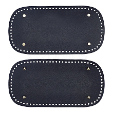   2Pcs PU Leather with Iron Oval Bottom FIND-PH0001-99A