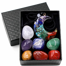 7 Chakra Healing Crystal Stones Kits WG51860-01