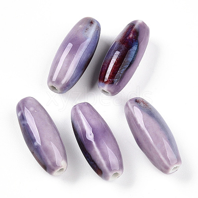 Handmade Porcelain Beads PORC-N008-07O-1