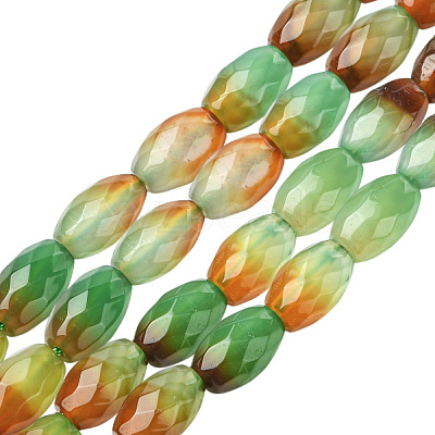1Strand Natural Agate Beads Strands G-YW0002-38-1