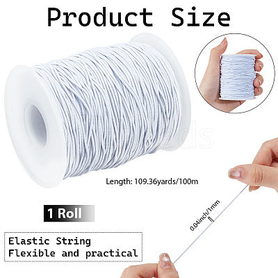 100M Polyester Round Elastic Cords OCOR-CY0003-40A-01-1