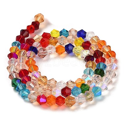 Transparent Electroplate Glass Beads Strands EGLA-A039-T3mm-L29-1