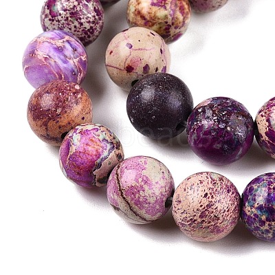 Natural Imperial Jasper Beads Strands G-N342-63I-1