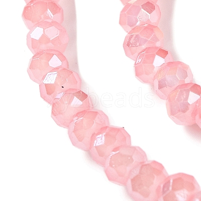 Baking Electroplate Glass Beads Strands DGLA-A039-J4mm-B08-1