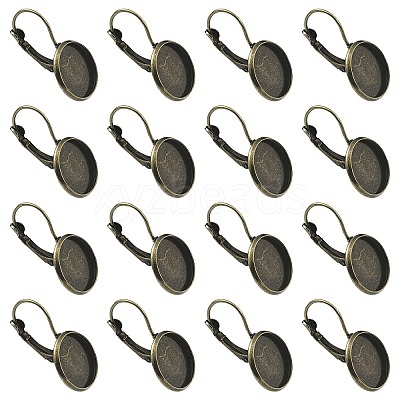 10Pcs Brass Leverback Earring Findings KK-YW0002-21AB-1