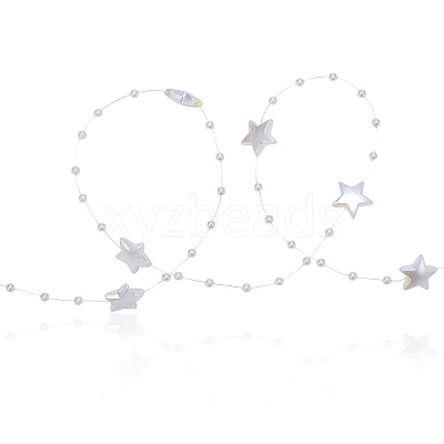 Handmade ABS Plastic Beaded Chains X-CHC-CJC0001-08A-1