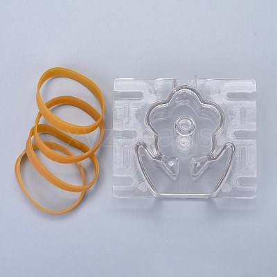 Flower Plastic Candle Molds DIY-I035-12-1