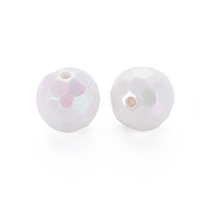 Opaque Acrylic Beads TACR-S154-10F-09-1