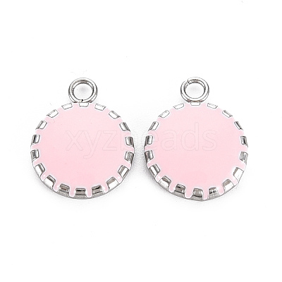 304 Stainless Steel Enamel Charms LS-STAS-Q241-014C-1