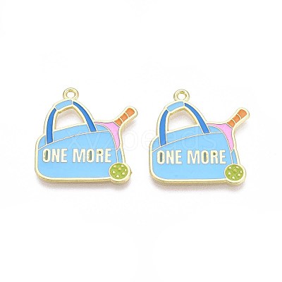 Alloy Enamel Sports Pendants ENAM-T022-64G-1