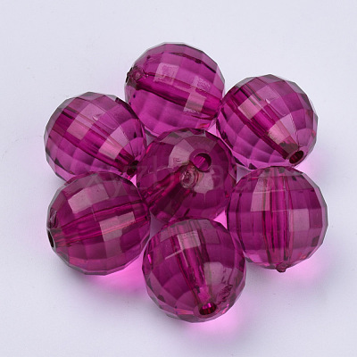 Transparent Acrylic Beads X-TACR-Q254-8mm-V65-1