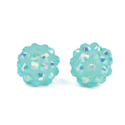 AB-Color Resin Rhinestone Beads RESI-S315-10x12-14-1