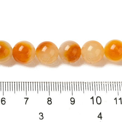 Natural Dyed White Jade Beads Strands G-M402-C04-23-1