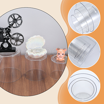 6Pcs 3 Styles Plastic Hydroponic Vase AJEW-AR0005-56-1