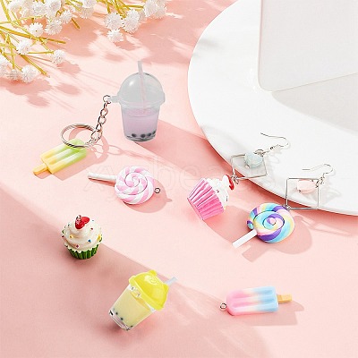 DIY Imitation Food Key Chain Making Kit DIY-SC0018-32-1