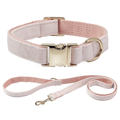Adjustable Polyester Dog Collars & Leash Set PW-WG23436-09-1